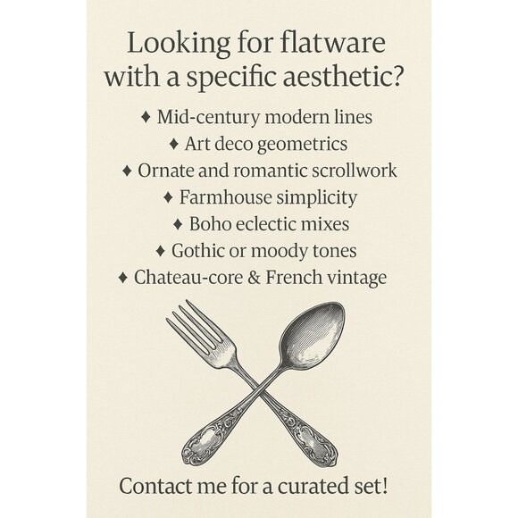 Vintage White Plastic Handle Flatware Set – 14 Pc Stainless Steel Rustic Cabin C - Picture 12 of 12